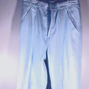 Vintage 1980s Leather Pants Baby Blue Suzelle Womens Size 14 Montreal Dusseldorf